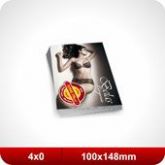 5.000 Flyers - 100x148mm Couchê - 115g - 4x0 Refile